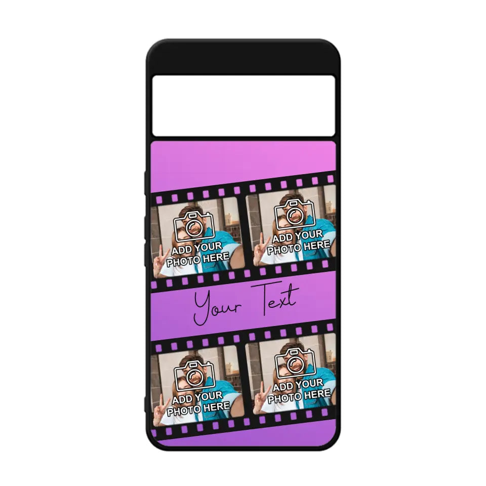 Film Reel No.1 Custom Photos Personalised Rubber TPU Case for iPhone, Samsung & Pixel