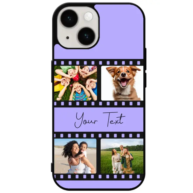 Film Reel No.2 Custom Photos Personalised Rubber TPU Case for iPhone, Samsung & Pixel