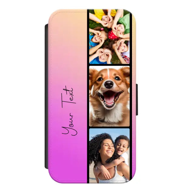 Custom Personalised Film Reel No.7 Faux Leather Flip Case Wallet for iPhone / Samsung