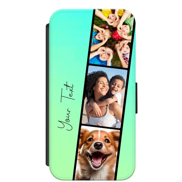Custom Personalised Film Reel No.8 Faux Leather Flip Case Wallet for iPhone / Samsung