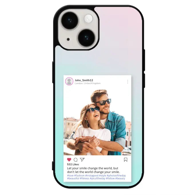 Custom Personalised Insta Instagram Post Rubber TPU Case for iPhone, Samsung & Pixel