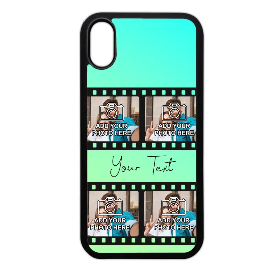 Film Reel No.2 Custom Photos Personalised Rubber TPU Case for iPhone, Samsung & Pixel