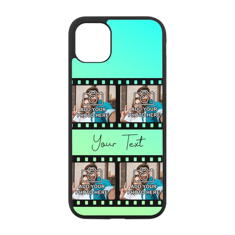 Film Reel No.2 Custom Photos Personalised Rubber TPU Case for iPhone, Samsung & Pixel