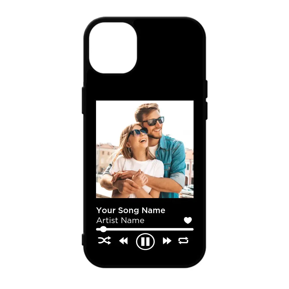 Custom Personalised Spotify Music Player Rubber TPU Case for iPhone, Samsung & Pixel