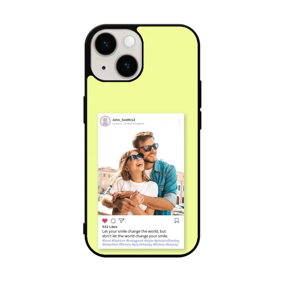 Custom Personalised Insta Instagram Post Rubber TPU Case for iPhone, Samsung & Pixel