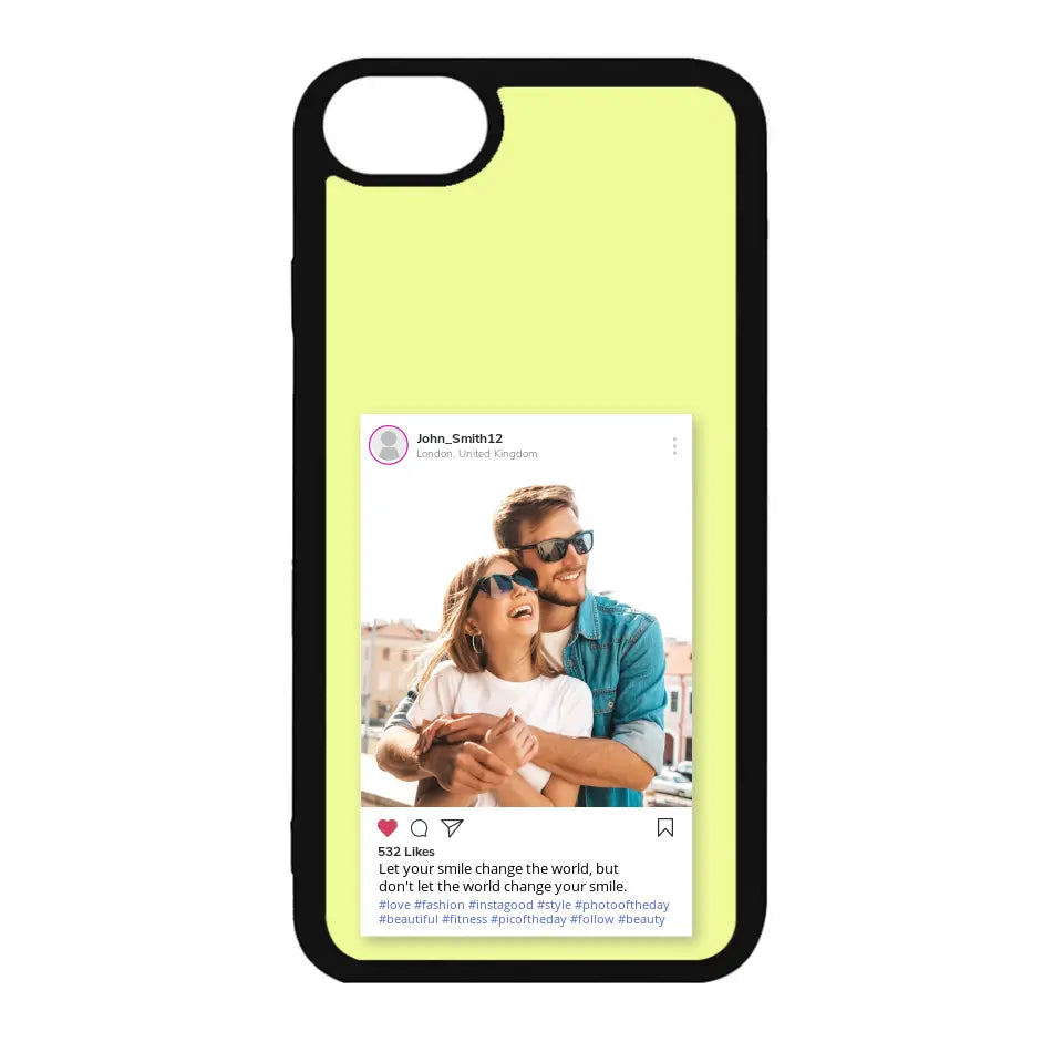 Custom Personalised Insta Instagram Post Rubber TPU Case for iPhone, Samsung & Pixel