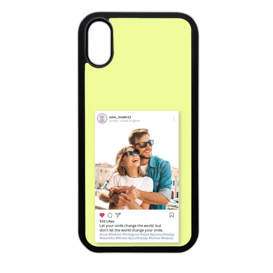 Custom Personalised Insta Instagram Post Rubber TPU Case for iPhone, Samsung & Pixel