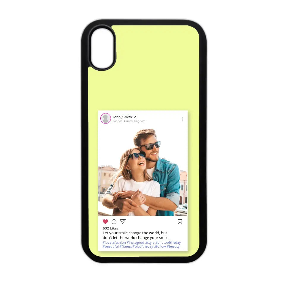 Custom Personalised Insta Instagram Post Rubber TPU Case for iPhone, Samsung & Pixel