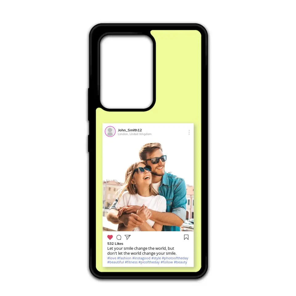 Custom Personalised Insta Instagram Post Rubber TPU Case for iPhone, Samsung & Pixel