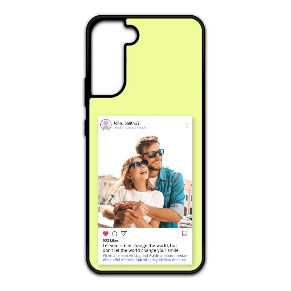 Custom Personalised Insta Instagram Post Rubber TPU Case for iPhone, Samsung & Pixel