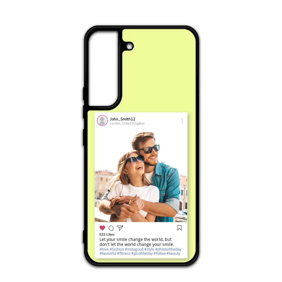 Custom Personalised Insta Instagram Post Rubber TPU Case for iPhone, Samsung & Pixel