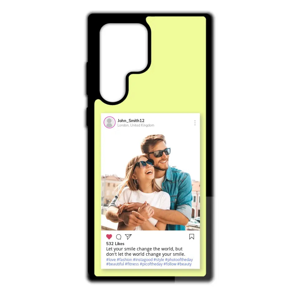 Custom Personalised Insta Instagram Post Rubber TPU Case for iPhone, Samsung & Pixel