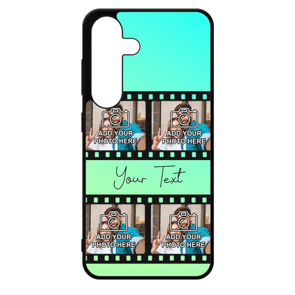 Film Reel No.2 Custom Photos Personalised Rubber TPU Case for iPhone, Samsung & Pixel