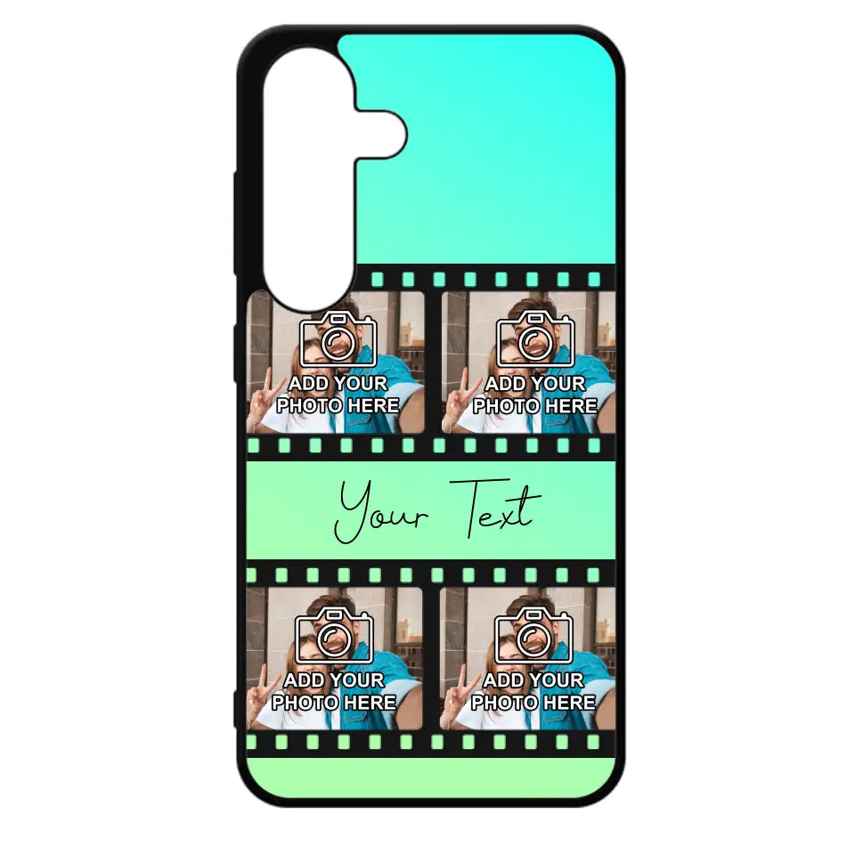 Film Reel No.2 Custom Photos Personalised Rubber TPU Case for iPhone, Samsung & Pixel