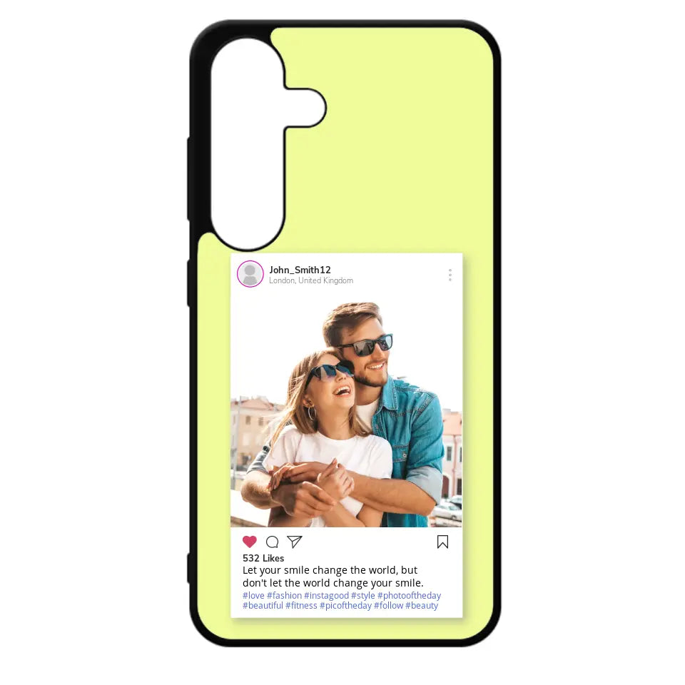 Custom Personalised Insta Instagram Post Rubber TPU Case for iPhone, Samsung & Pixel