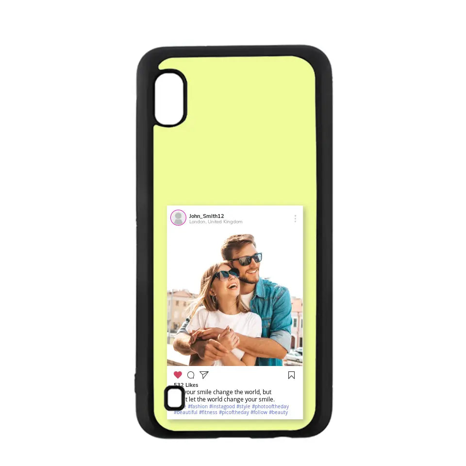 Custom Personalised Insta Instagram Post Rubber TPU Case for iPhone, Samsung & Pixel