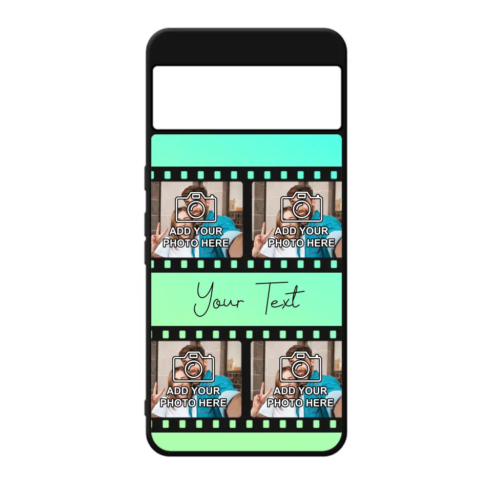 Film Reel No.2 Custom Photos Personalised Rubber TPU Case for iPhone, Samsung & Pixel