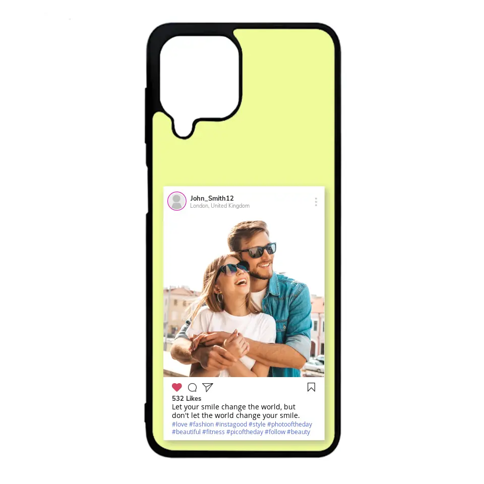 Custom Personalised Insta Instagram Post Rubber TPU Case for iPhone, Samsung & Pixel