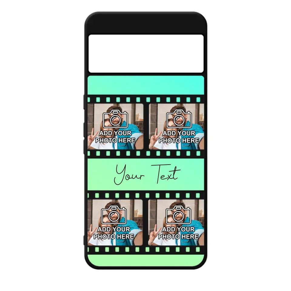 Film Reel No.2 Custom Photos Personalised Rubber TPU Case for iPhone, Samsung & Pixel