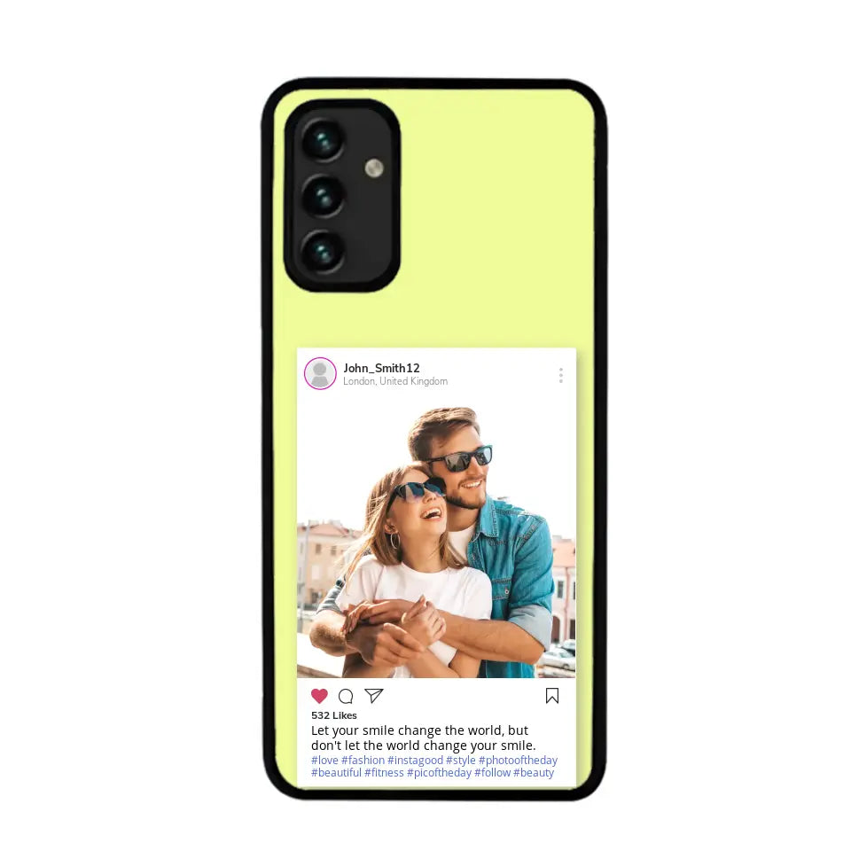 Custom Personalised Insta Instagram Post Rubber TPU Case for iPhone, Samsung & Pixel