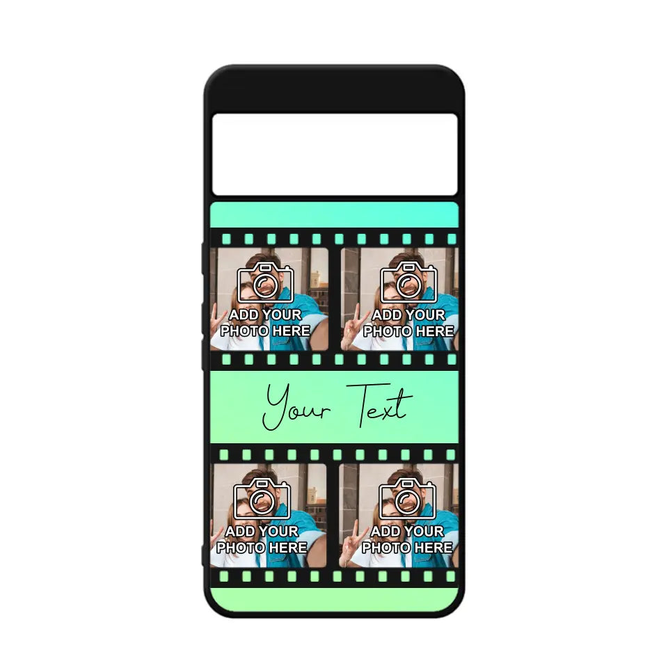 Film Reel No.2 Custom Photos Personalised Rubber TPU Case for iPhone, Samsung & Pixel