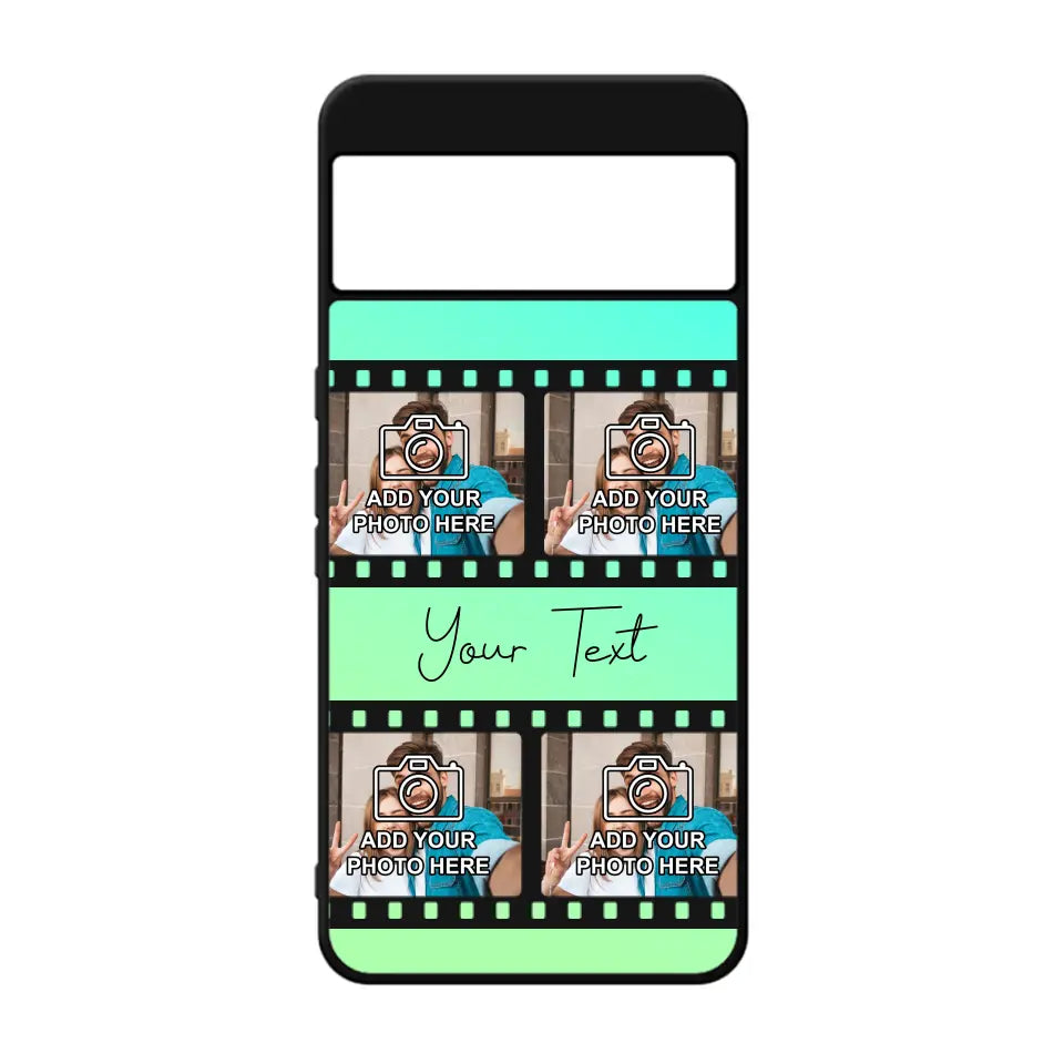 Film Reel No.2 Custom Photos Personalised Rubber TPU Case for iPhone, Samsung & Pixel