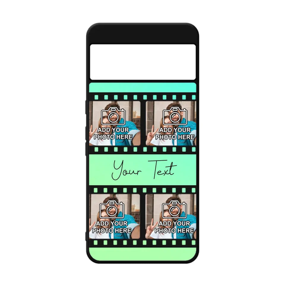 Film Reel No.2 Custom Photos Personalised Rubber TPU Case for iPhone, Samsung & Pixel