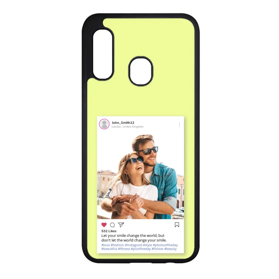 Custom Personalised Insta Instagram Post Rubber TPU Case for iPhone, Samsung & Pixel