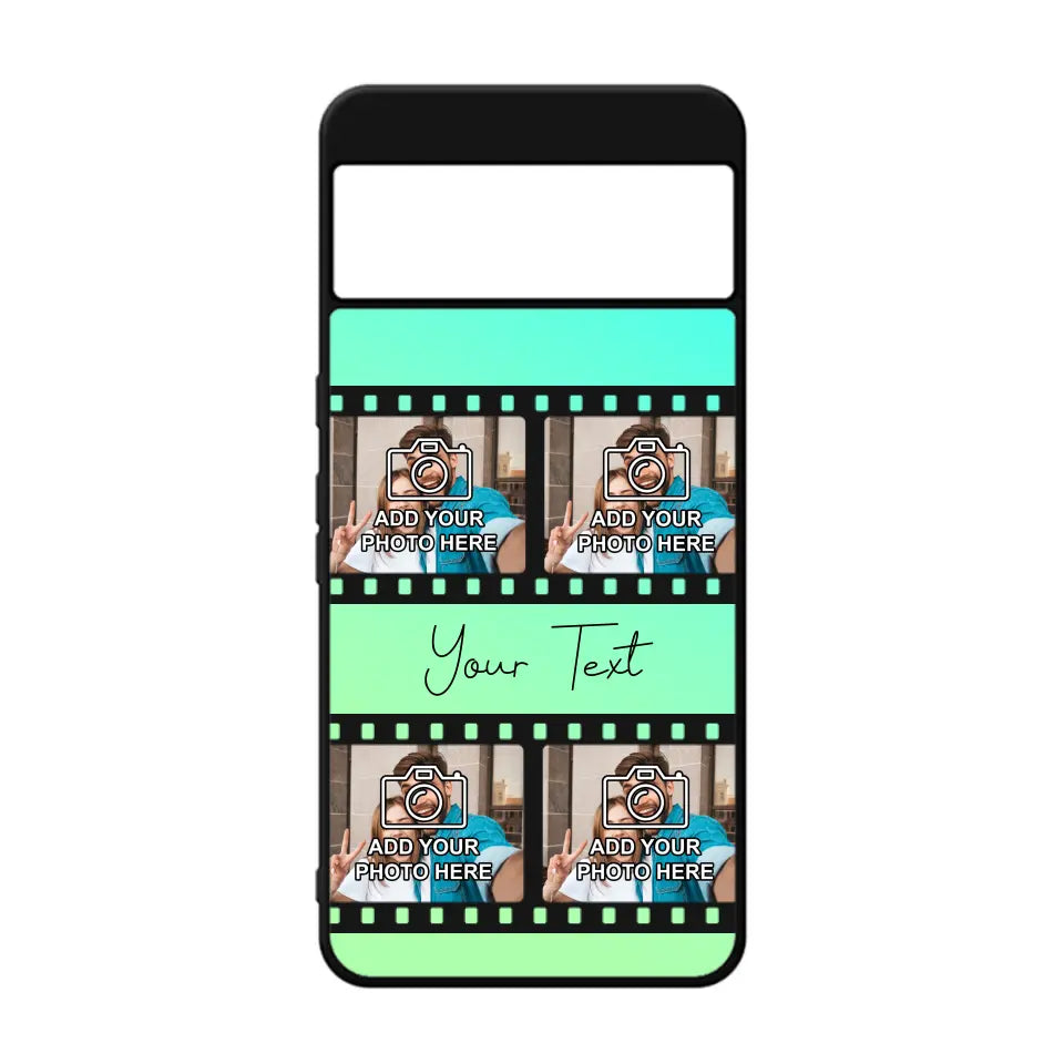 Film Reel No.2 Custom Photos Personalised Rubber TPU Case for iPhone, Samsung & Pixel