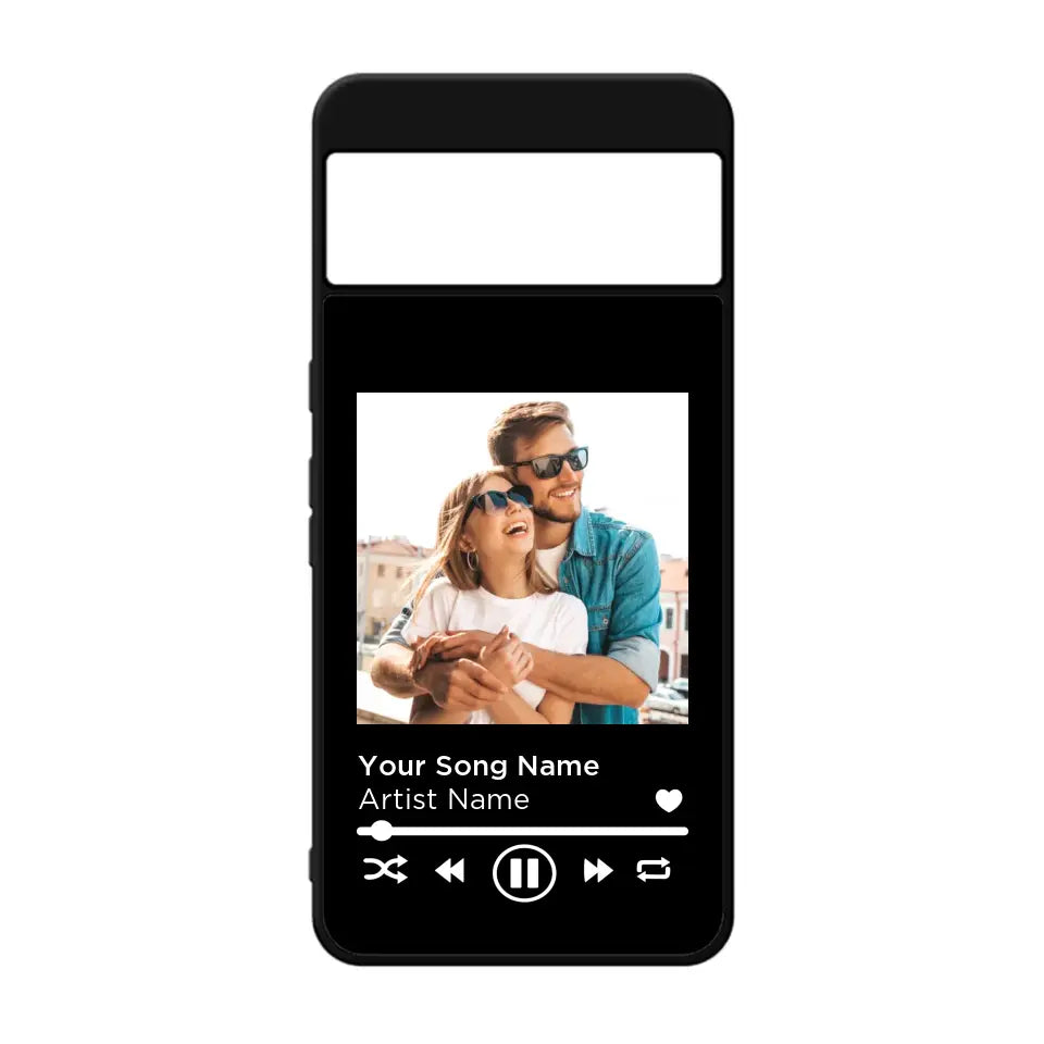 Custom Personalised Spotify Music Player Rubber TPU Case for iPhone, Samsung & Pixel