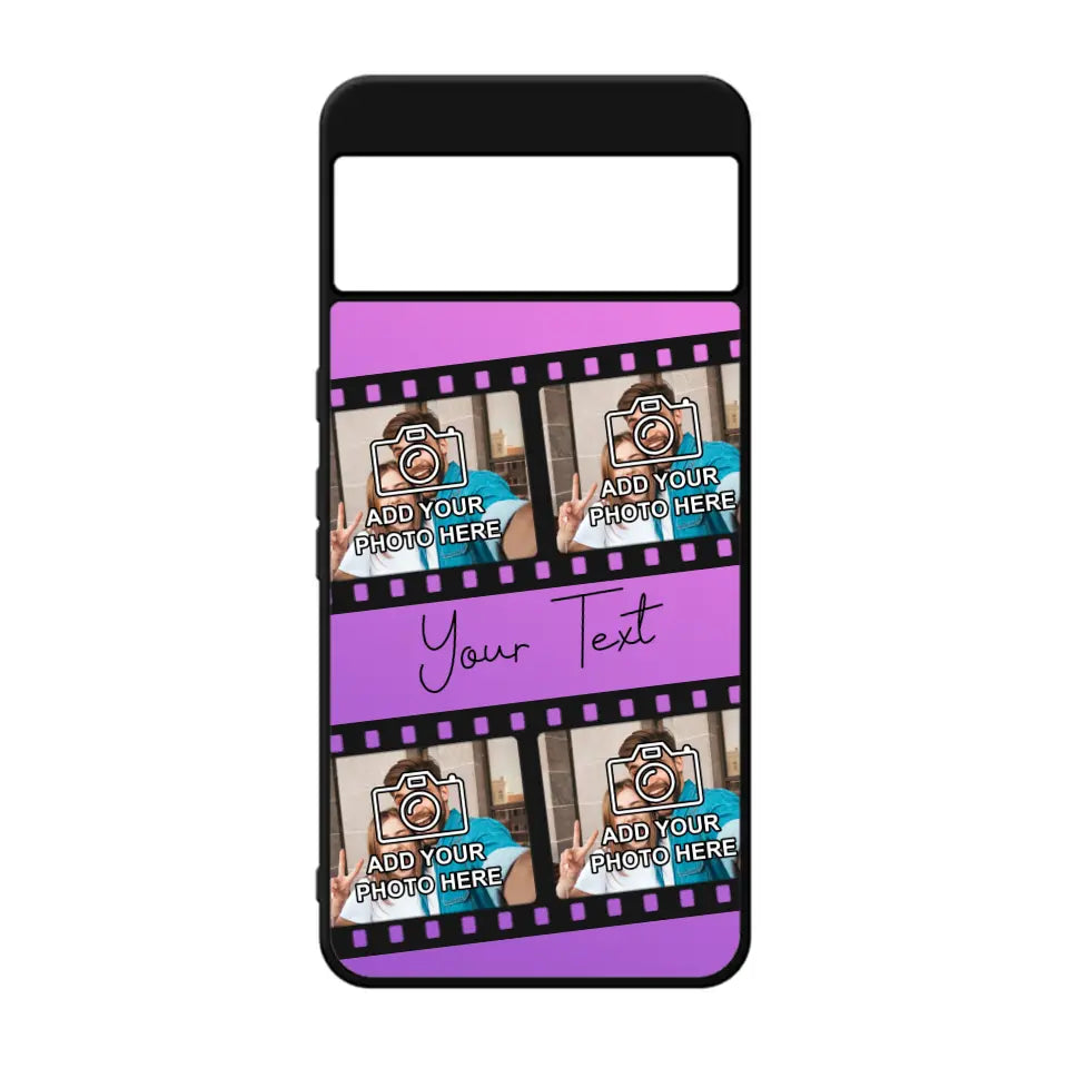Film Reel No.1 Custom Photos Personalised Rubber TPU Case for iPhone, Samsung & Pixel