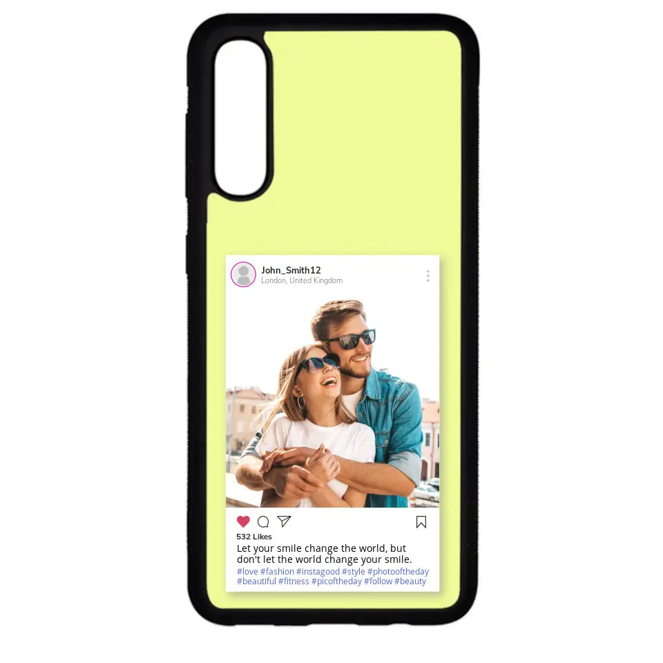 Custom Personalised Insta Instagram Post Rubber TPU Case for iPhone, Samsung & Pixel