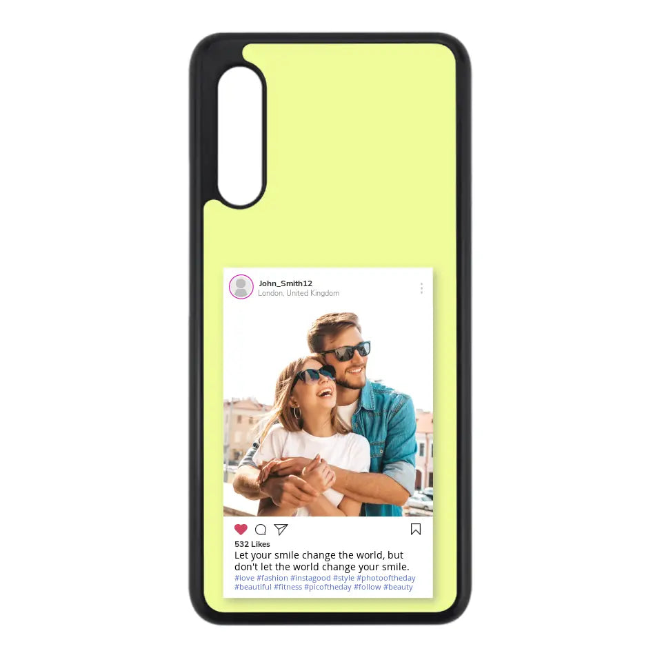 Custom Personalised Insta Instagram Post Rubber TPU Case for iPhone, Samsung & Pixel