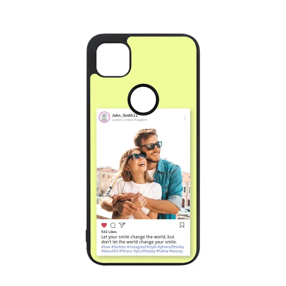 Custom Personalised Insta Instagram Post Rubber TPU Case for iPhone, Samsung & Pixel