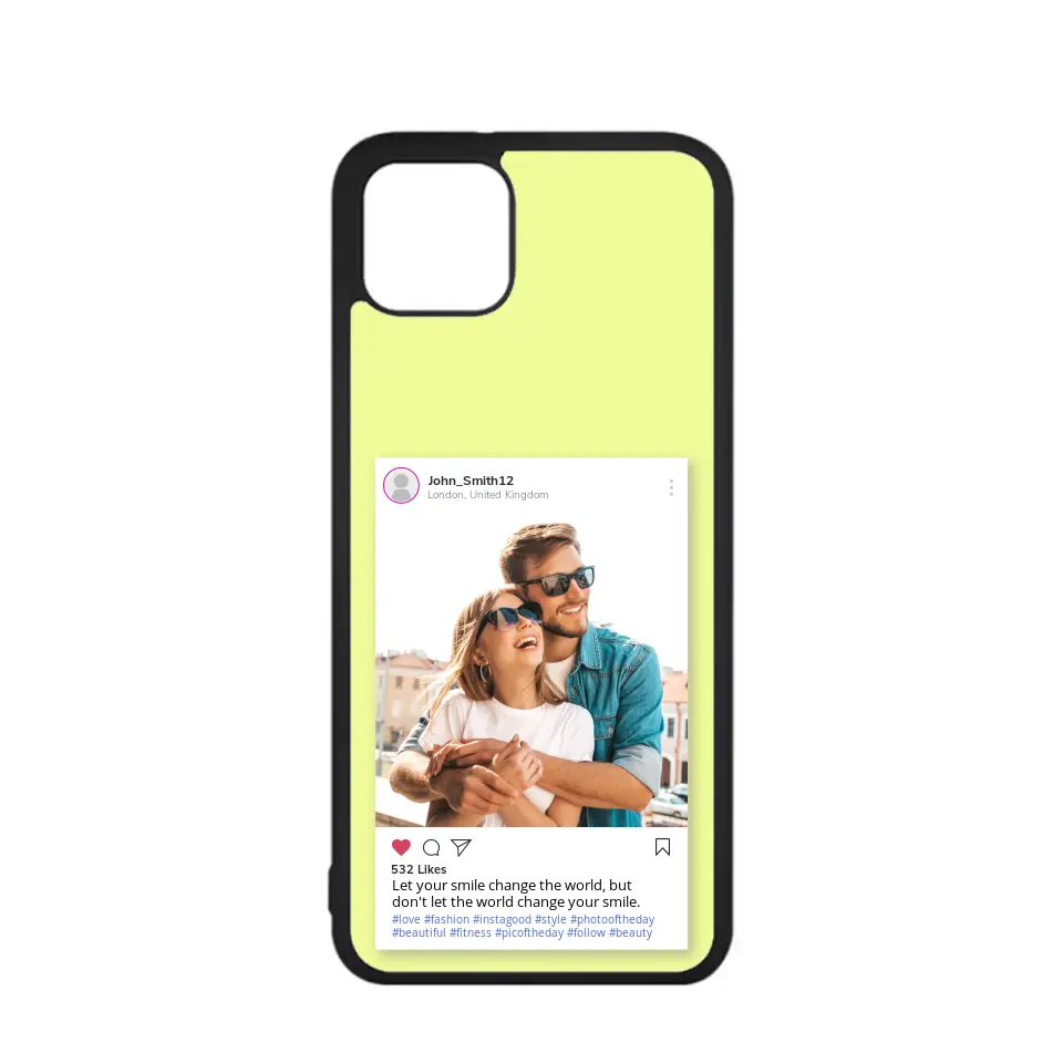 Custom Personalised Insta Instagram Post Rubber TPU Case for iPhone, Samsung & Pixel