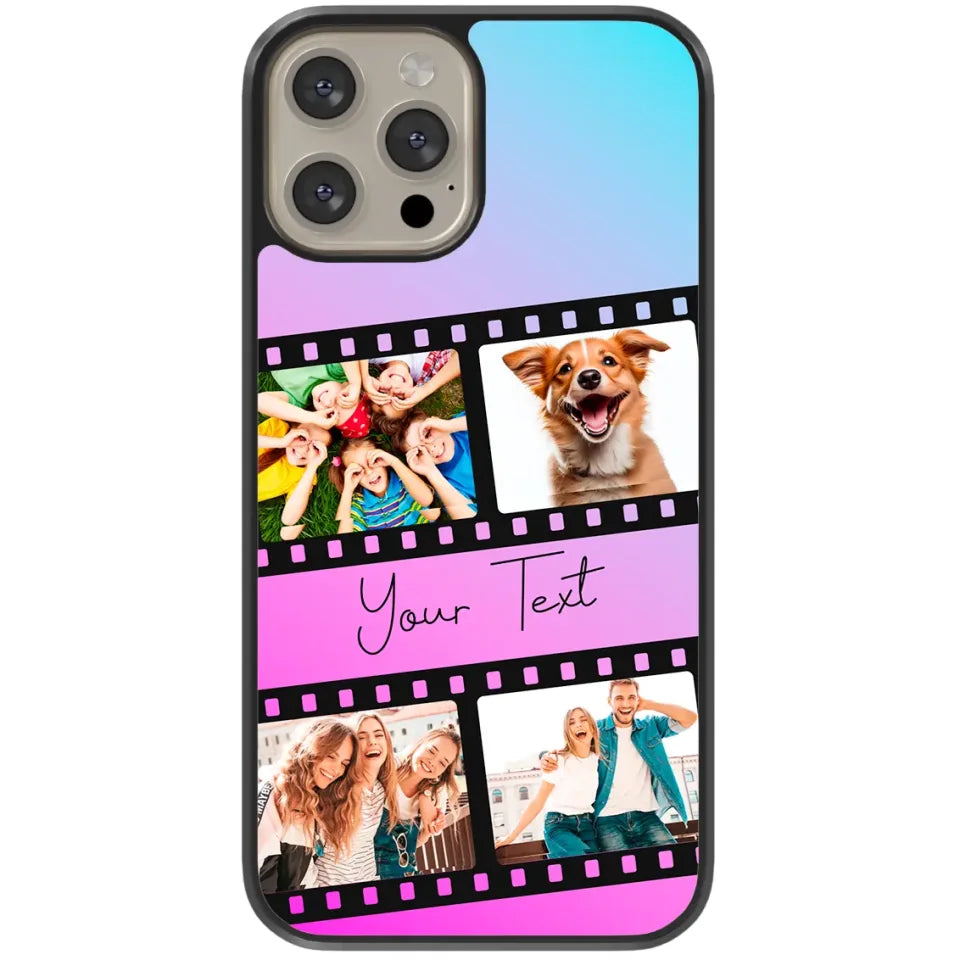 Film Reel No.1 Custom Photos Personalised Rubber TPU Case for iPhone, Samsung & Pixel