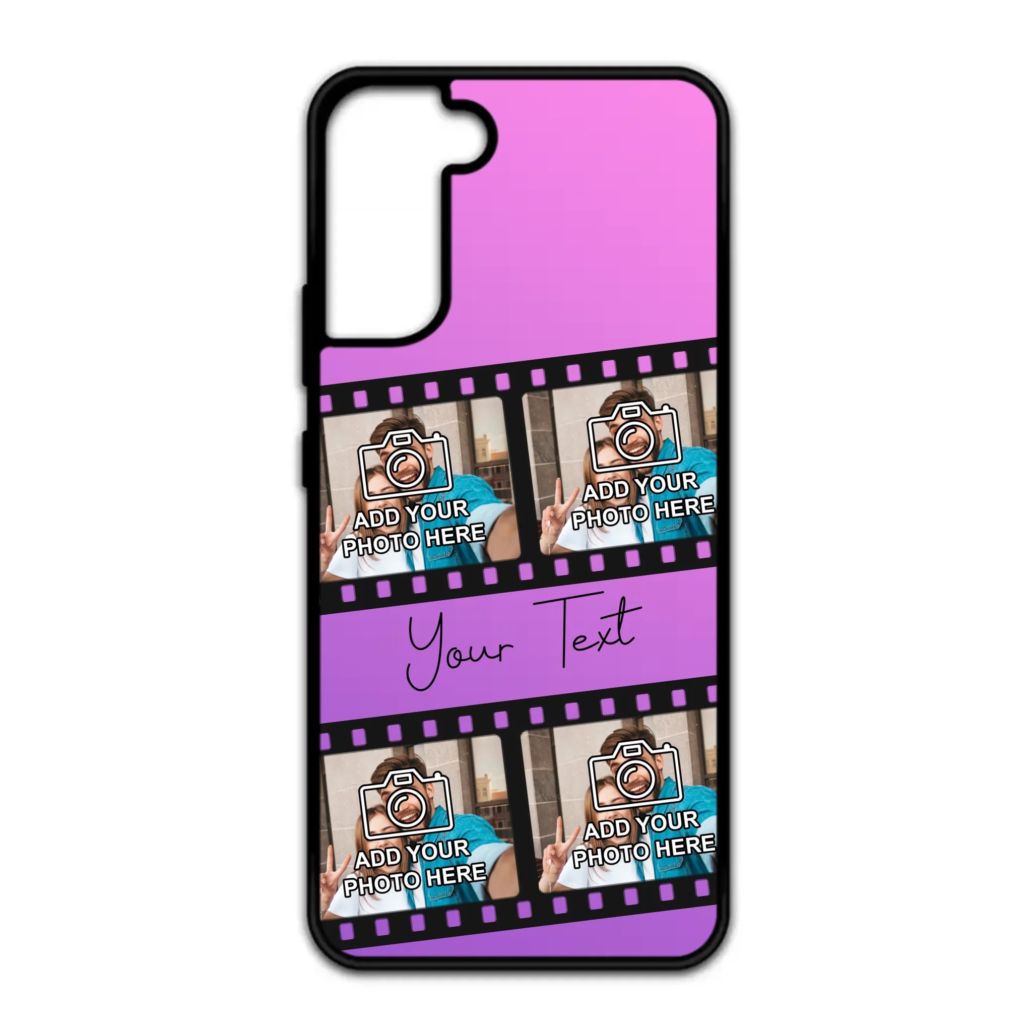 Film reel personalised rubber phone case for Samsung Galaxy S series
