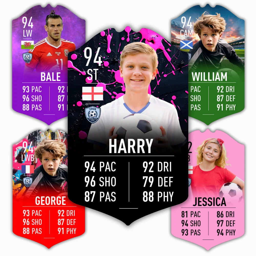 Personalised Football Card - Create Your Own Player Card - Ultimate Gift for Football Fans