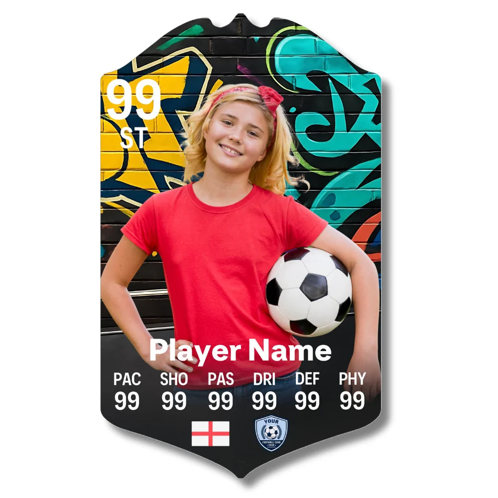 Personalised Football Card -Skatepark - Ultimate Gift for Football Fans