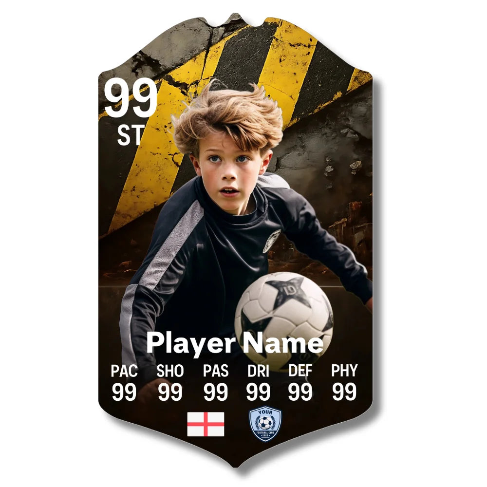 Personalised Football Card - Construction Site - Ultimate Gift for Football Fans
