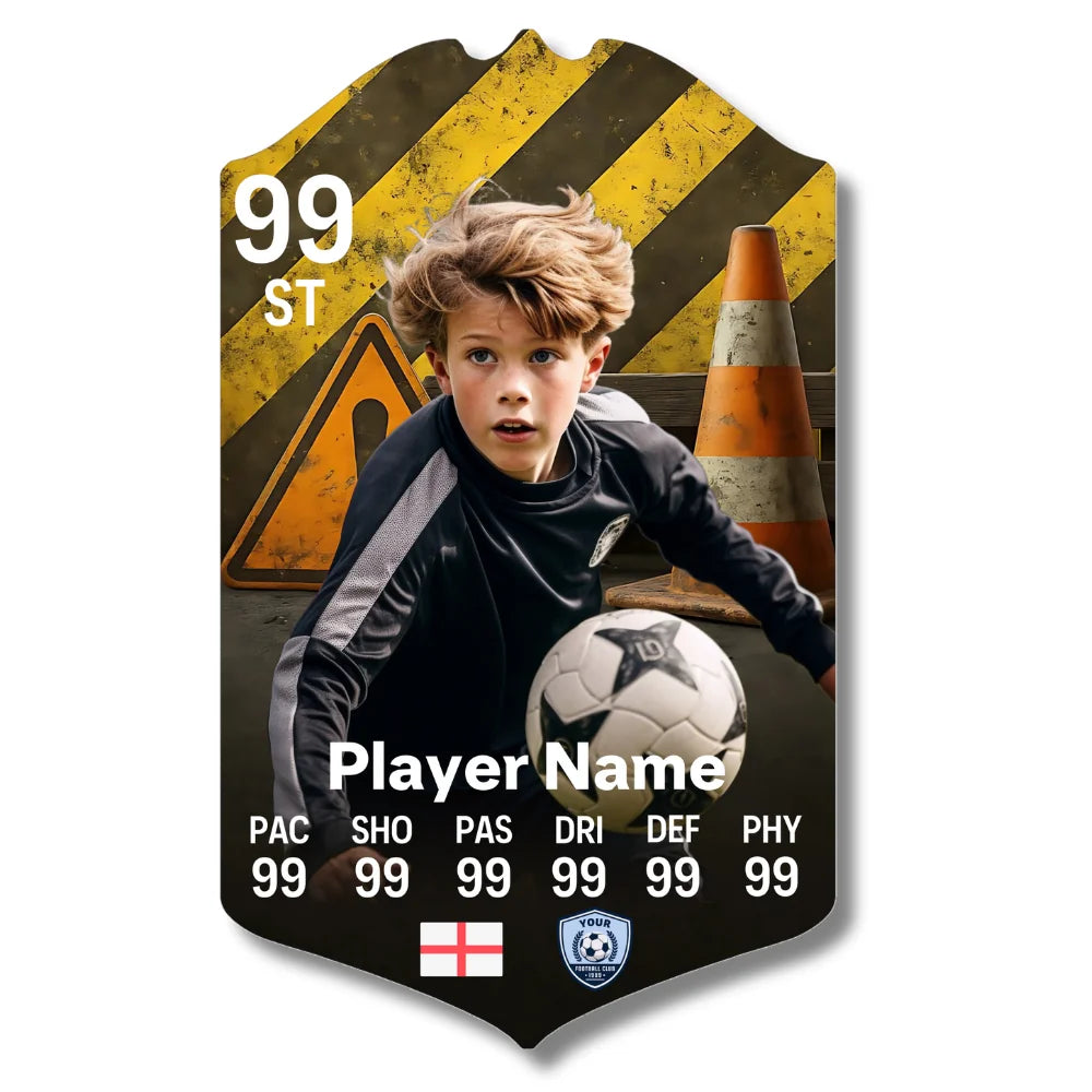 Personalised Football Card - Work Site - Ultimate Gift for Football Fans