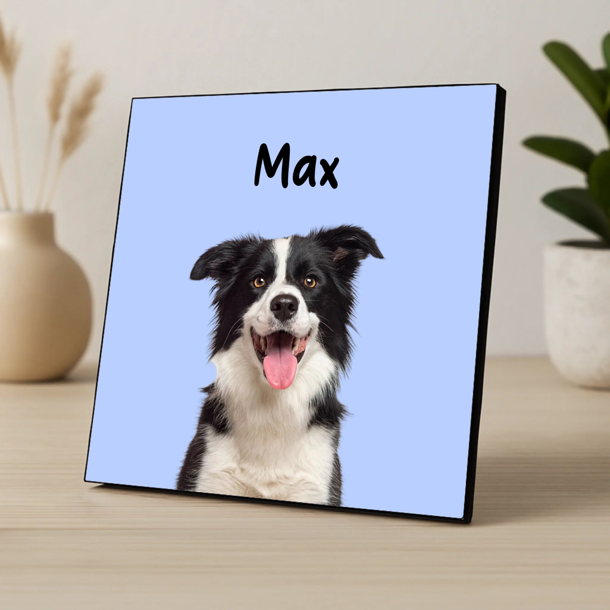 Custom Personalised Pet Portrait Photo Panel - Auto Background Removal - 15+ Colour Options