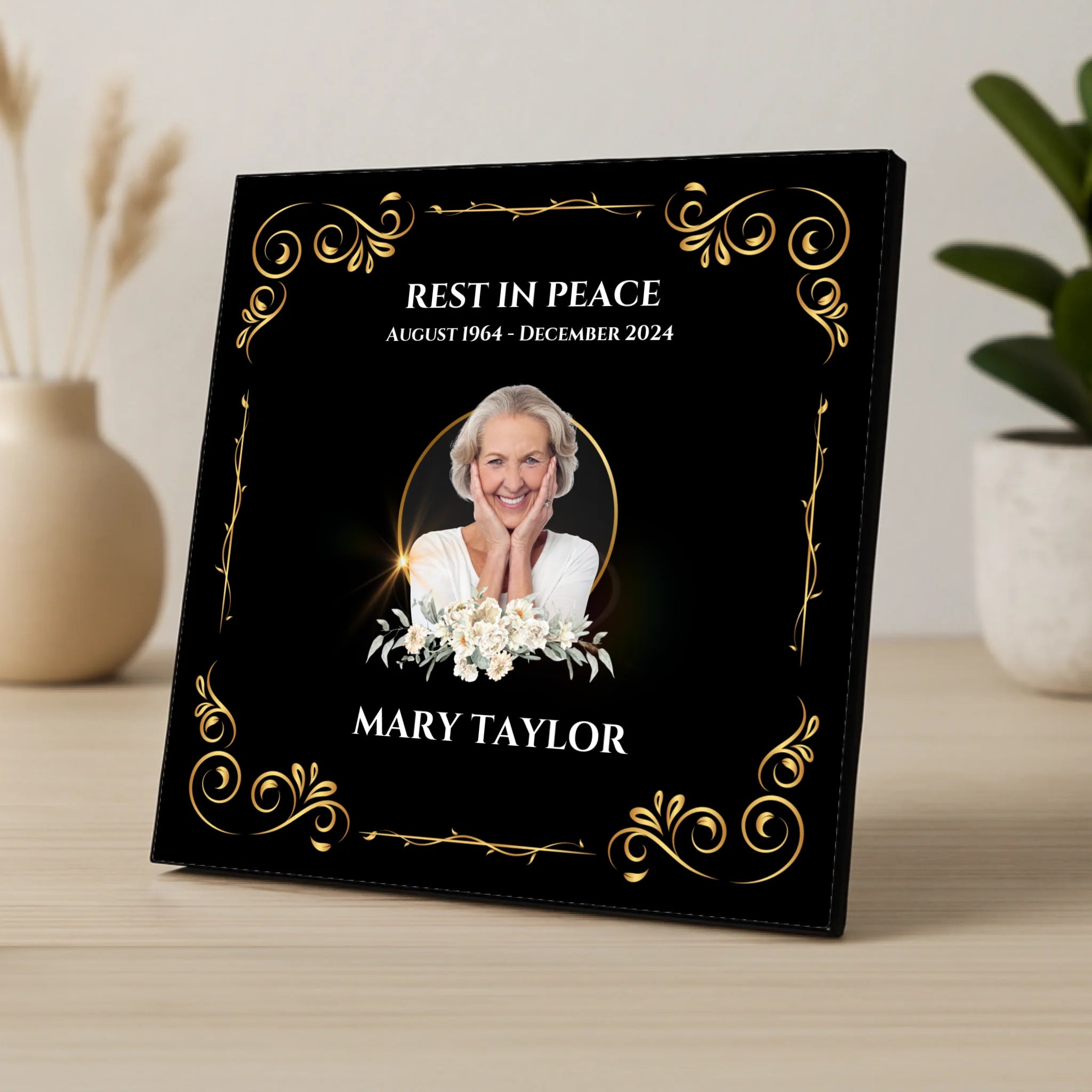 Custom Personalised Classic Memorial Photo Panel