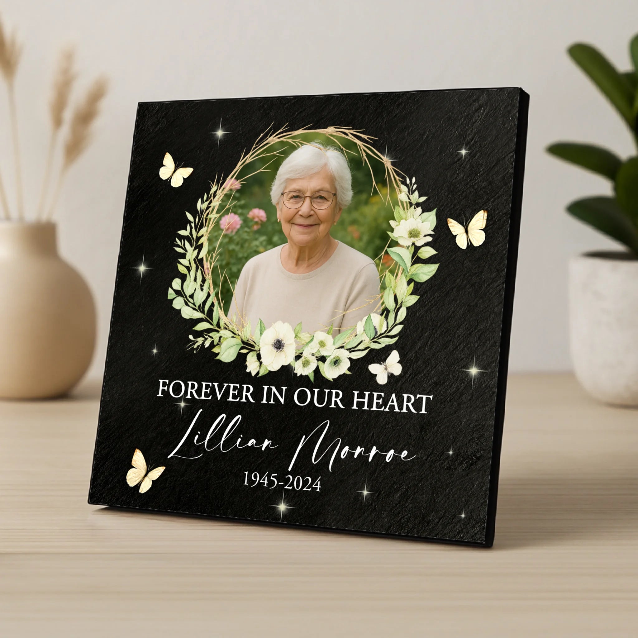 Custom Personalised Memorial Photo Panel - Forever In Our Heart