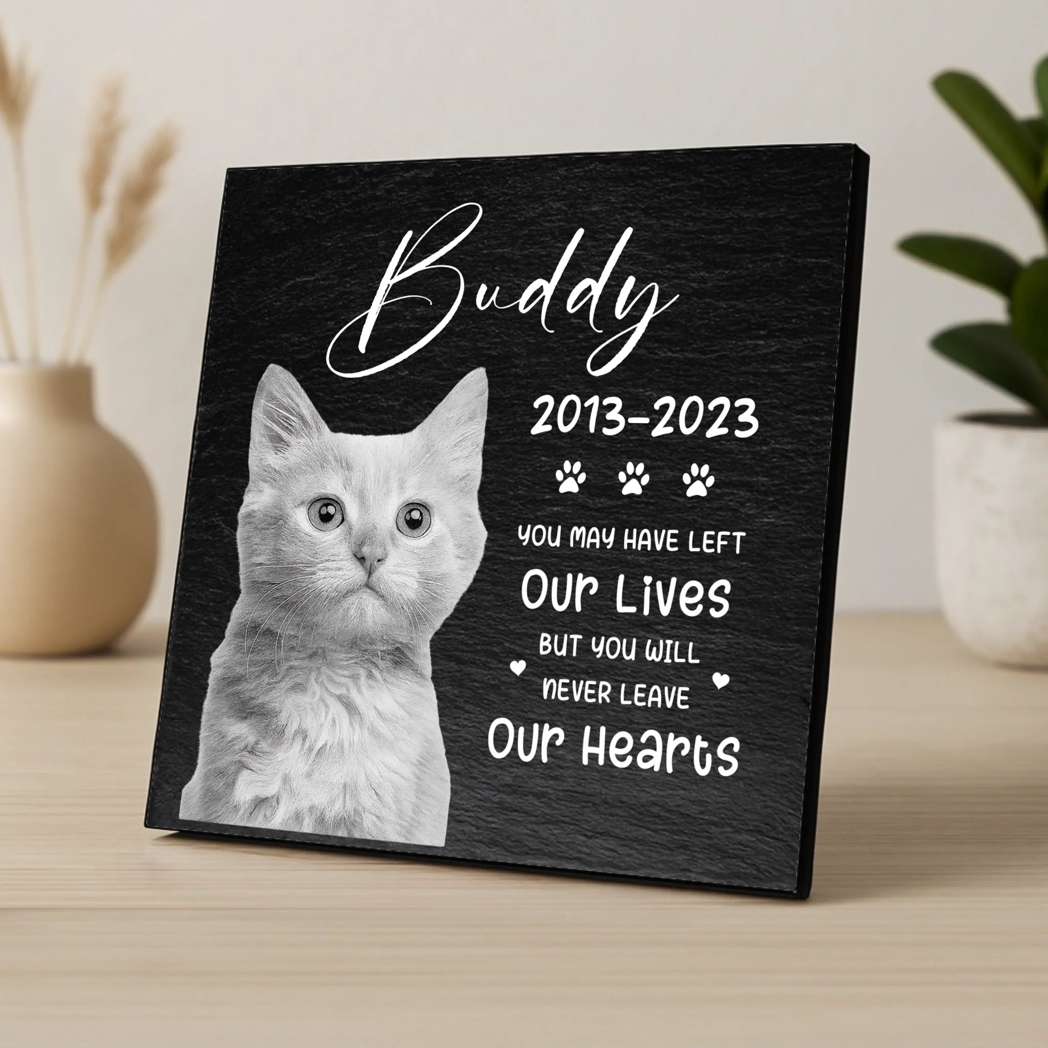 Custom Personalised Pet Memorial Photo Panel - Cat