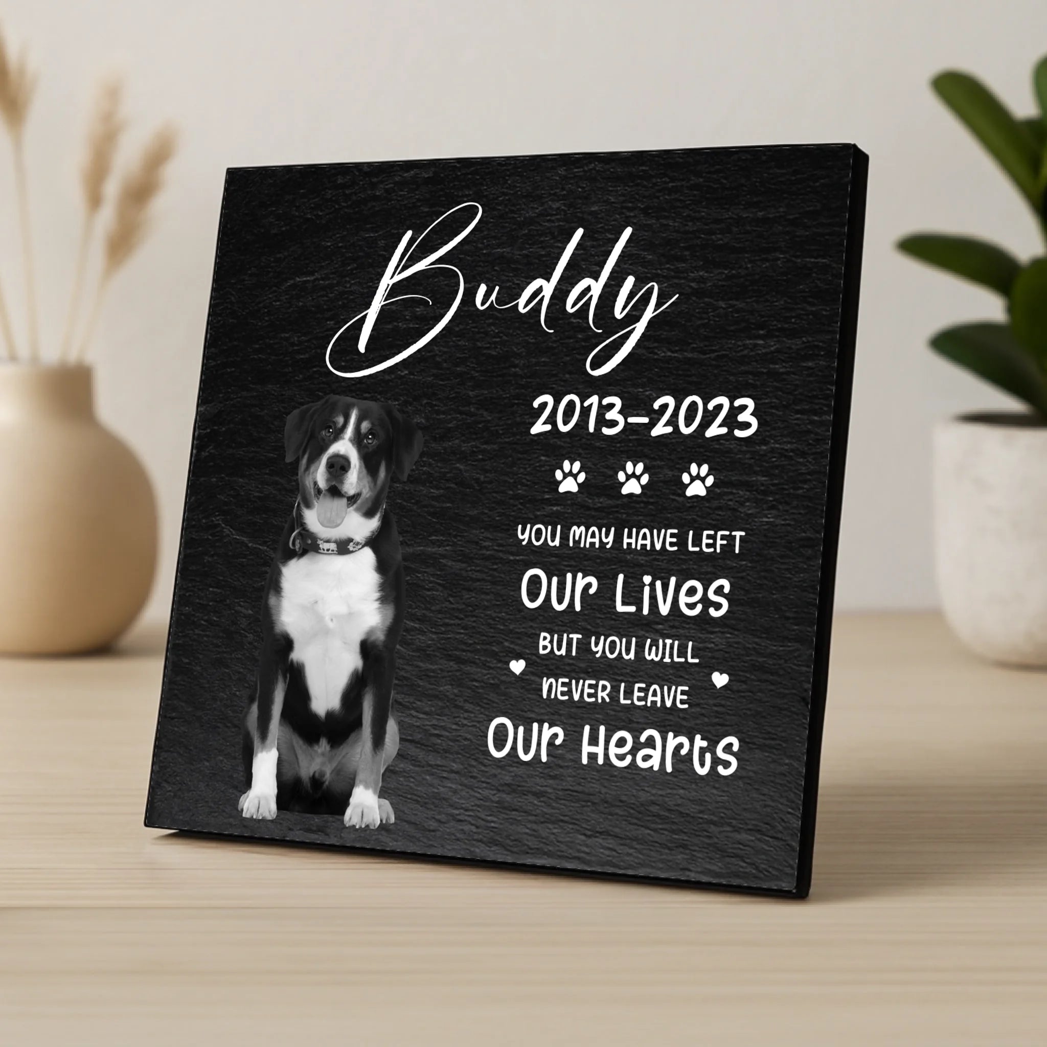 Custom Personalised Pet Memorial Photo Panel - Dog