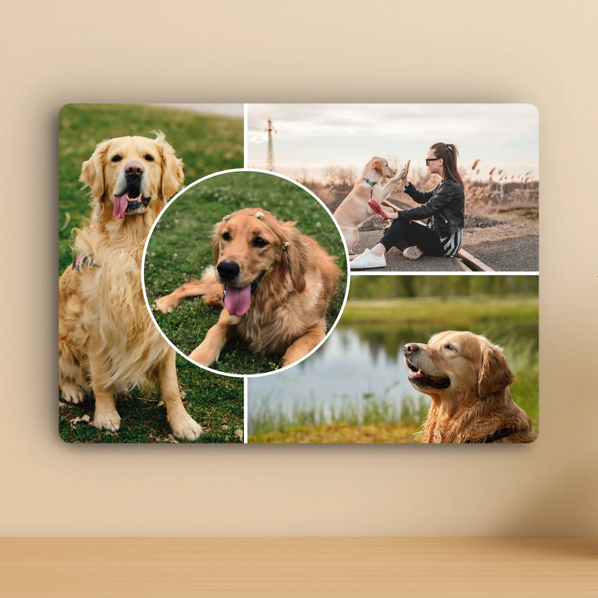 Custom Personalised Collage Photo Panel - 4 Photos