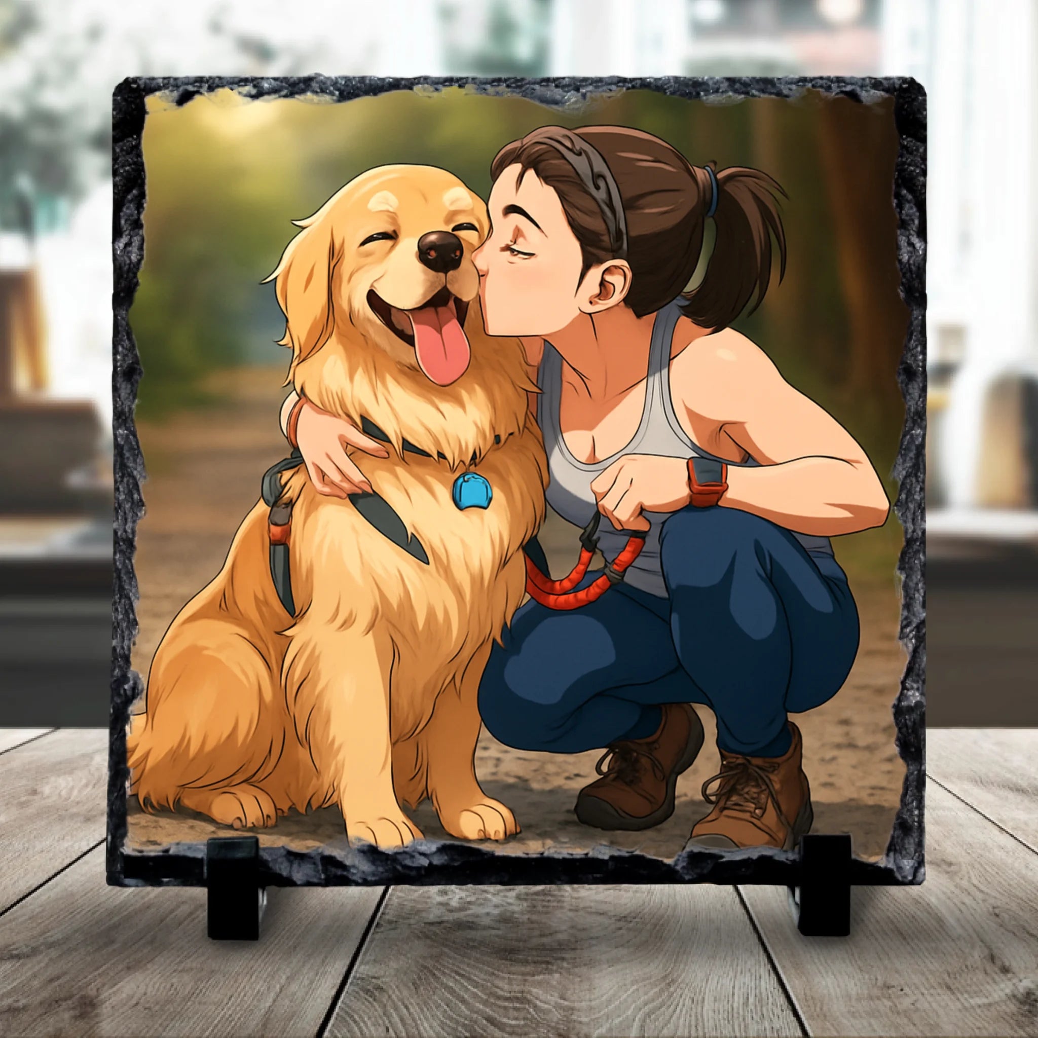 Custom Personalised Anime Photo Slate – Turn Your Photo into Anime Style Art