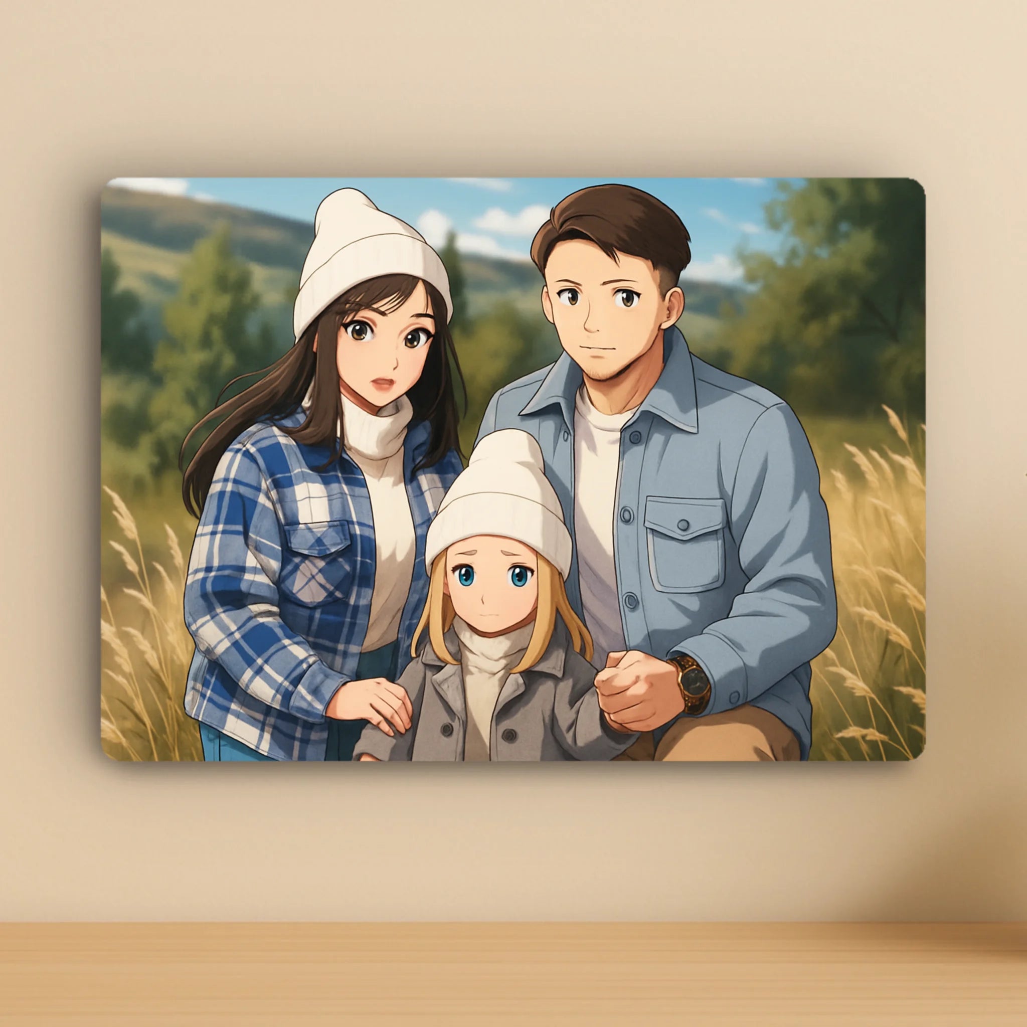 Custom Personalised Anime Metal Photo Panel – Turn Your Favourite Photo into Anime Art