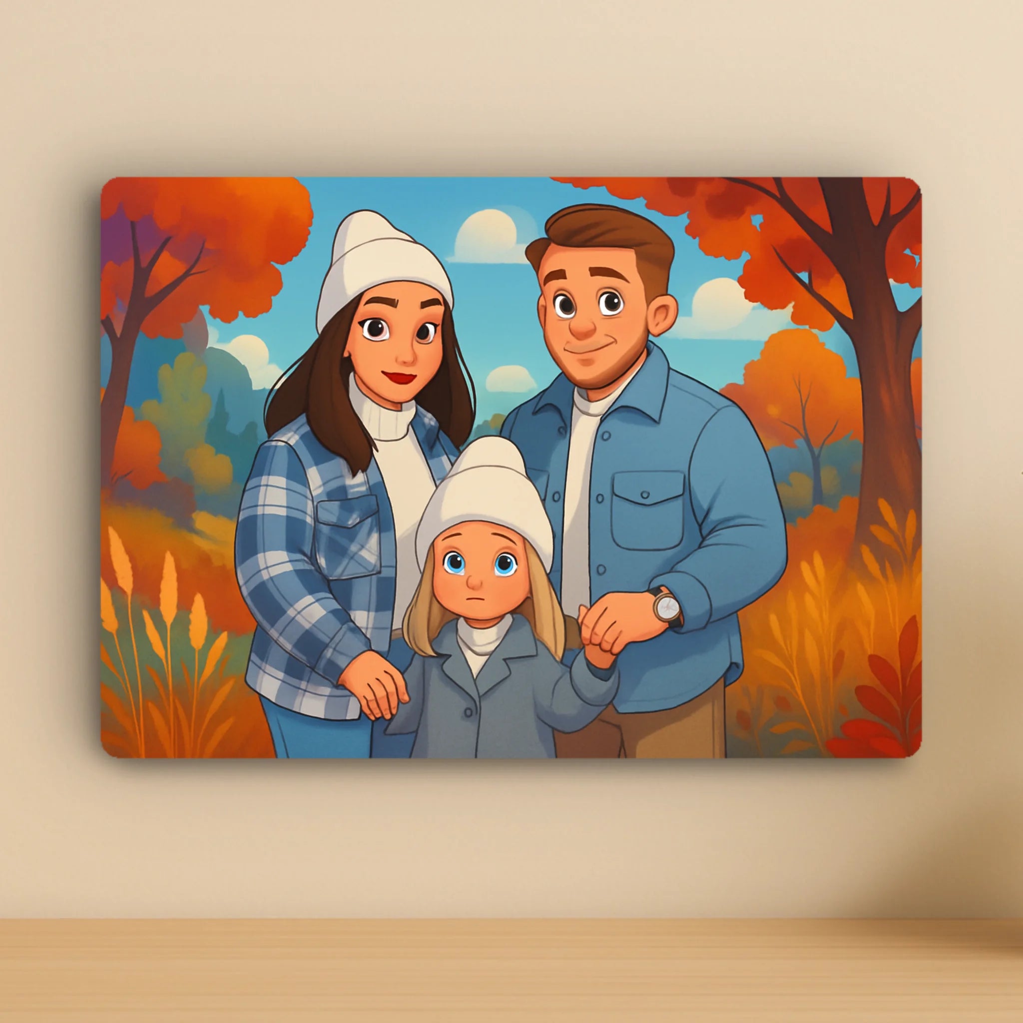 Custom Personalised Animated Style Metal Photo Panel – Magical Design